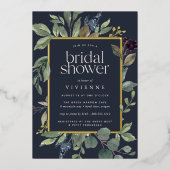 Eucalyptus & Sage-Vrijgezellenfeest Folie Uitnodiging (Voorkant)