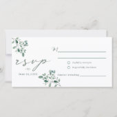 Eucalyptus Sage Waterverf bruiloft RSVP Briefkaart (Voorkant)