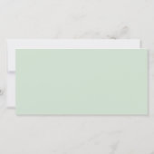 Eucalyptus Sage Waterverf bruiloft RSVP Briefkaart (Achterkant)