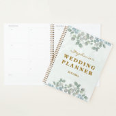 Eucalyptus salie groen waterverf planner (Display)