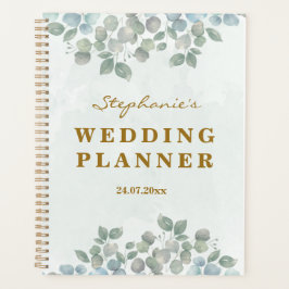 Eucalyptus salie groen waterverf planner