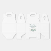 Eucalyptus salie groen wit botanische bruiloft bedankdoosjes (Ongevouwen)