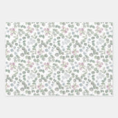 Eucalyptus salie groene bruiloft inpakpapier vel (Voorkant)