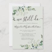 Eucalyptus Salie Groene Huwelijksbelofte Vernieuwi Kaart (Voorkant)