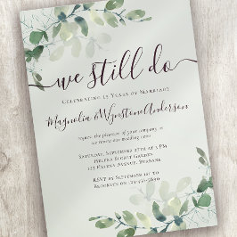 Eucalyptus Salie Groene Huwelijksbelofte Vernieuwi Kaart