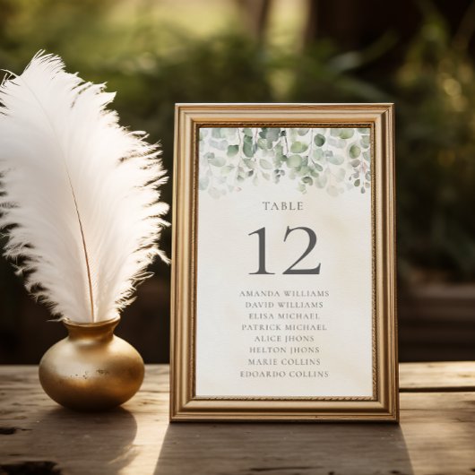 Eucalyptus Salie Groene Trouw Kaart