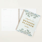 eucalyptus salie groene waterverf planner (Display)