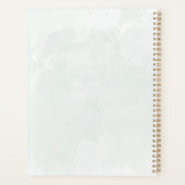 eucalyptus salie groene waterverf planner (Achterkant)