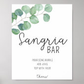 Eucalyptus - Sangria bar poster (Voorkant)