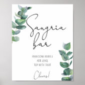 Eucalyptus - Sangria bar poster (Voorkant)