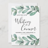 Eucalyptus Save the Date (Voorkant)