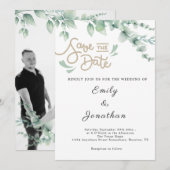 Eucalyptus Save the Date (Voorkant / Achterkant)