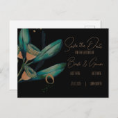 Eucalyptus Save the Date Invitation Briefkaart (Voorkant / Achterkant)