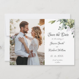 Eucalyptus Save the Date PHOTO Invitation