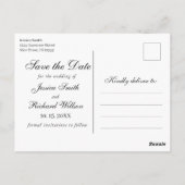 Eucalyptus Save the Date PHOTO Invitation Briefkaa Briefkaart (Achterkant)