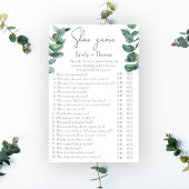 Eucalyptus - Schoenspel vrijgezellenfeest spel