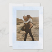 Eucalyptus Script Calendar Photo Save the Date Kaart (Achterkant)