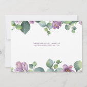 Eucalyptus Script Floral Botanical Greenery Save The Date (Achterkant)