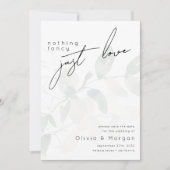 Eucalyptus Script Fotobruiloft Save The Date (Voorkant)