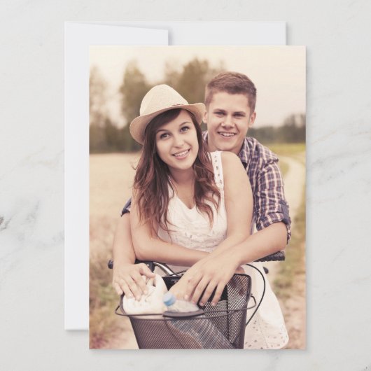 Eucalyptus Script Fotobruiloft Save The Date (Achterkant)