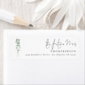 Eucalyptus Script Future Mrs Retouradres Etiket (Insitu)