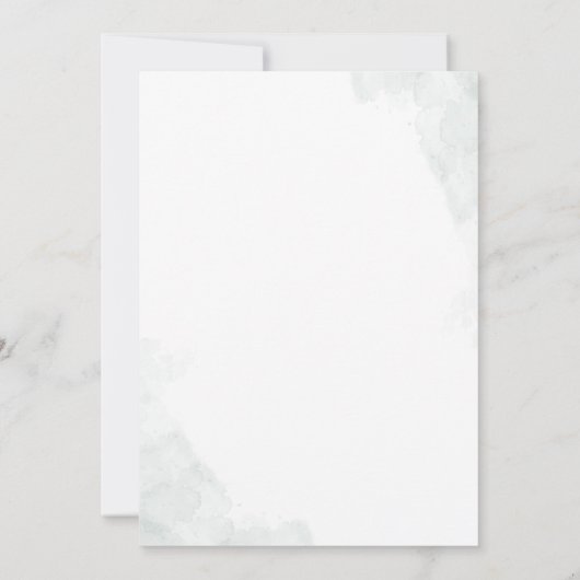 Eucalyptus Script Greenery Botanical Save The Date (Achterkant)