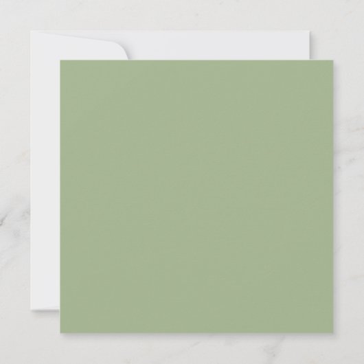 Eucalyptus Script Hart QR Code Bewaar de Datum Save The Date (Achterkant)
