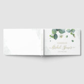 Eucalyptus Script Vrijgezellenfeest goudfolie Gastenboek (Volledig)