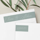 Eucalyptus Script Watermark Weduwen Return-adres