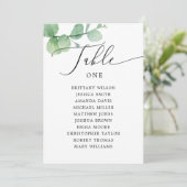 Eucalyptus Seating Chart Sign | Outdoor Wedding Kaart (Staand voorkant)