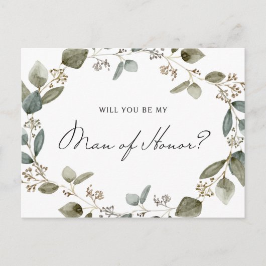 Eucalyptus Seed is mijn Man van eer Kaart (Voorkant)