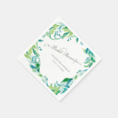 Eucalyptus Seed Leaf Laurel Wreated Vrijgezellenfe Servet (Hoek)