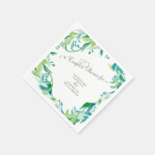 Eucalyptus Seed Leaf Laurel Wreath Boho Couples Servet (Hoek)