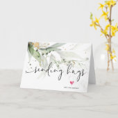 Eucalyptus Sending Hugs Aanmoediging Kaart (Gele Bloem)