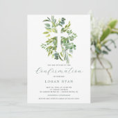 Eucalyptus Sereniteit Bevestiging Uitnodiging (Staand voorkant)