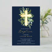 Eucalyptus Serenity Baptism Uitnodiging (Staand Voorkant)