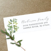 Eucalyptus Serenity Cross retour adreslabel Etiket