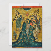 Eucalyptus Sering Krans Orthodoxe Doop  Kaart (Achterkant)