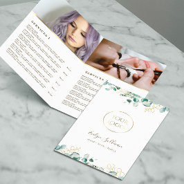 Eucalyptus service menu brochure
