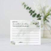 Eucalyptus Share date idea-douche tweetalig spel (Staand voorkant)