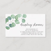 Eucalyptus - Showershow Informatiekaartje (Voorkant)