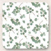 Eucalyptus Silver Dollar Tree Pattern Bier Onderzetter (Voorkant)