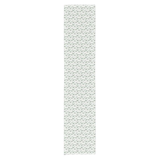Eucalyptus Silver Dollar Tree Pattern Korte Tafelloper (Voorkant)