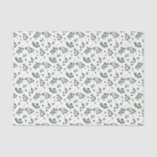 Eucalyptus Silver Dollar Tree Pattern Tissuepapier (Voorkant)