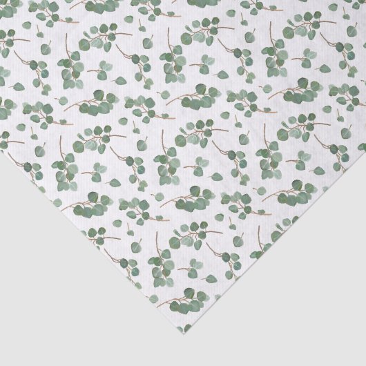 Eucalyptus Silver Dollar Tree Pattern Tissuepapier (Detail)