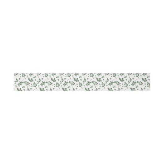 Eucalyptus Silver Dollar Tree Pattern Uitnodigingen Wikkel (Vlak)