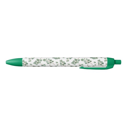 Eucalyptus Silver Dollar Tree Pattern Zwarte Inkt Pen (Bodem)