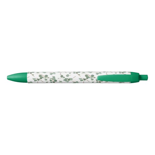 Eucalyptus Silver Dollar Tree Pattern Zwarte Inkt Pen (Achterkant)