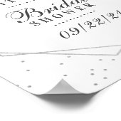 Eucalyptus Silver Geometric Vrijgezellenfeest Poster (Hoek)