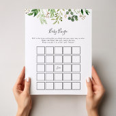 Eucalyptus Simple Floral Bingo Shower Game